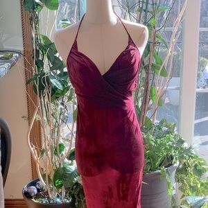 Charlotte Russe  maroon maxi dress. Fits a women’s size4
